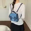Mochila de Moda Retro de Mezclilla para Mujer 2026 Nueva Tendencia Maletín Versátil para Estudiantes y Uso Casual