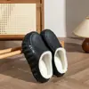 Pantuflas de Algodón Impermeables Antideslizantes de EVA para Mujer 2026 Otoño Invierno Nuevo Estilo Interior con Felpa Cálida Suela Suave Zapatos de Algodón para el Hogar para Hombre