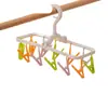 Esencial para la Temporada de Regreso a Clases: Secador de calcetines con clip a prueba de viento, Colgador de ropa multi-clip, Herramienta plegable para secar calcetines, Ahorrador de espacio