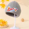 Outono e inverno letras estrela gorro de lã quente bordado de comércio exterior estudantes homens e mulheres gorro de tricô gorro gorro atacado transfronteiriço