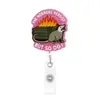 Producto popular transfronterizo: Porta credencial acrílico con brillantina divertido, Porta gafete retráctil, Porta identificación de fácil extracción, Regalo práctico