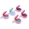 Peine portátil de estilo especial transfronterizo, peine de plástico con bonito poni y bolsa de aire, práctico espejo cosmético con cojín de aire portátil