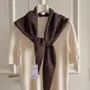 Bufanda Triangular de Punto Beige con Calados para Mujer, Chal, Chaleco, Bufanda para el Cuello, Falda de Alta Gama, Bufanda para la Cintura, Bufanda Cinturón