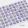 Pedras de Strass para Unhas Dongzhou com Revestimento Roxo Deslumbrante, Strass Ice Sugar Pigeon Egg com Fundo Pontiagudo, Acessórios DIY, Pedras de Strass para Decoração de Unhas
