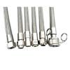 Manguera de metal de acero inoxidable 304 con brida y revestimiento de PTFE para conexión de tuberías marinas