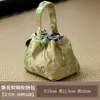 Porcelana Nova Estilo Chinês Estampada Bolsa de Armazenamento para Conjunto de Chá Bolsa Protetora Espessa e à Prova de Choque para Bule e Xícaras Acessórios de Chá Portáteis