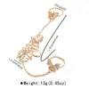 R0968 Transfronterizo Europa y Estados Unidos personalidad exquisita mariposa hueca pedrería anillo conjoined apertura anillo ajustable anillos