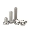 En Stock Tornillos Autorroscantes de Acero Inoxidable 304 Cabeza Redonda Ranura Phillips Cola Plana M1.4~M3 Ranura Phillips Cabeza de Lenteja Cola Plana Tornillos Pequeños