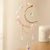 Artículo de moda más vendido transfronterizo: mariposa de arcoíris decoración de interior, atrapasol, pequeño colgante de forma irregular campanilla de viento