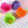 Cocedor de Huevos de Silicona Molde para Pasteles Molde para Gelatina Estrella de Cinco Puntas Flor Bizcocho Muffin Taza Molde de Silicona Mousse Pudín