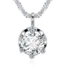 Popular collar de zircón blanco brillante tipo diamante para mujer, moderno y sencillo, diseño de cielo estrellado con diamantes brillantes, cadena para la clavícula más vendida al por mayor