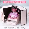 Presente de Dia dos Namorados Chinês Transfronteiriço com Colar Iluminado, Caixa de Presente para Joias, Ursinho Doce, Rosa Rosa com Porta Dupla, Flor Eterna