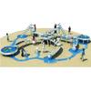Arquimedes coletor de água circulante Parque Comunitário Jardim de infância piscina brinquedo aço inoxidável portão de água equipamento de jogo de água