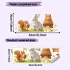 Adesivos de Parede Fofos de Coelho, Esquilo e Urso de Comércio Exterior para Decoração de Quarto e Entrada de Casa, Autoadesivos Atacado Transfronteiriço