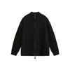 Cardigan de Tricô Masculino Listrado Outono/Inverno 2026 Moda Tendência Gola Alta Jaqueta Casual de Tricô Masculino