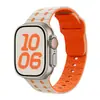 Para Apple Watch con Correa de Silicona de Dos Tonos Appleiwatch s9ultra1-10 Generación Universal Transpirable