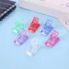 Novo Clipe de Cristal para Nail Art Extensão de Unha Molde para Fixação Gel UV Auxiliar Clipe de Cristal Cola Clipe de Fixação para Nail Art