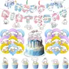 Desenho Kuromi Cinnamoroll Gatinho Kt Tema Festa de Aniversário Infantil Decoração Bandeira Espiral Enfeite Balão