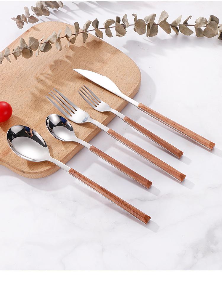 木纹西餐餐具详情_03