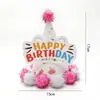 Sombrero de Cumpleaños para Niños y Adultos Punto Láser Reflectante Gorra Puntiaguda de Bola Gorra Puntiaguda de Fiesta Gorra de Corona Gorra de Bola Mao