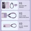 Lujo Ligero Moda Forma de Lingote DIY Cordón para Teléfono Cadena Tejida para Funda de Teléfono Cuerda Anti-Robo Anti-Pérdida Colgante Cordón