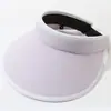 Sombrero de Sol de Nuevo Estilo para Mujer, Sombrero con Protección Solar de Ala Ancha, Parte Superior Hueca de Goma Negra, Sombrero de Sol que Cubre el Rostro para Ciclismo, Sombrero de Paja Casual a la Moda
