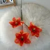 Floristería de Simulación de Boda Naranja Material de Flores Naranja Naranja Tema Arreglo de Lugar de Boda Hotel Arreglo de Flores de Plástico
