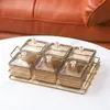 Plato de Frutas para Uso Doméstico en la Sala de Estar, Mesa de Café, Bocadillos para el Té, Dulces, Postre, Plato de Bocadillos Compartimentado para Frutos Secos, Plato de Frutos Secos de Seis Compartimentos