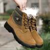 Botas de Lana Antifrío para Fanáticos del Ejército de Fuerzas Especiales del Noreste Zapatos de Algodón de Cabeza Grande de Invierno para Hombre Botas de Nieve de una Pieza con Forro de Piel Engrosada