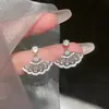 Pendientes de Borla Estilo Chino Nuevo/Ventilador 2025 Nueva Moda Lujo Ligero Pendientes de Gama Alta Pendientes de Nicho