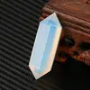 Amatista rosa natural prisma hexagonal doble punta piedra cristal pulido artesanías piedra energética adornos decorativos venta al por mayor