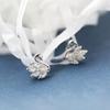 Aretes de Plata S925 para Mujer Estilo Coreano Frescos y con Incrustaciones de Diamantes Mini Cisne Pequeño Lindo Elegantes Aretes de Animales Lote G0918