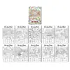 Compra directa transfronteriza de 10 hojas/paquete de pósters divertidos para colorear de escenas, libros educativos de dibujo para niños, papel para colorear de exploración de dibujos animados