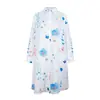 En stock nuevo vestido camisa de moda europea y americana XIU-flor