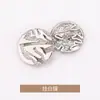 Botões de Casaco Estilo Chanel Costurados à Mão com Rachaduras Irregulares, Botões de Metal para Roupas, Casacos Trench, Jaquetas, Suéteres e Malhas