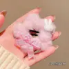 Lindo pasador de pelo de conejo con lazo y estrella para mujer, pinza para flequillo, pinza lateral de mezclilla, accesorio para el pelo de niños