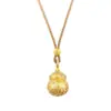 Tienda de Oro Mismo Estilo Arena Oro Punto Diamante Terciopelo Calabaza Gruesa Colgante Collar Se Puede Abrir Colgante Fu Lu Estilo Chino Regalo para Novia