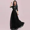 Novo Elegante Vestido de Noite Ultra-Longo com Lantejoulas, Gola Redonda, Manga Meia-Manga, Corte em A para Mulheres da Amazon 2026 Vestido de Banquete
