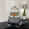Mochila Multifuncional Grande Capacidade Estilo Funcional Coreano para Homens e Mulheres Mochila de Rede com Cordão para Viagem Montanhismo ao Ar Livre Transfronteiriça