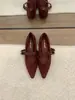 Zapatos Mary Jane de Tira Única Bajos de Tacón Rojo Pequeños Estilo Retro First Encounter para Mujer, Nuevo Estilo de Principios de Otoño, Perfectos con Faldas, de Cuero de Nicho y Elegante