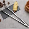 Pinza para plato frío pinza para alimentos de acero inoxidable mango clip para barbacoa anti-quemaduras engrosada grande pinza para freidora olla caliente