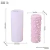 Molde de Silicona para Velas de Aromaterapia con Forma de Flor de Tulipan y Vid de Tres Dimensiones Transfronterizo Molde para Decoración de Yeso para el Hogar