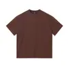 Nova Camiseta Vintage Lavada Resistente Estilo Americano 260g para Homens, Desgastada e Desbotada, Algodão Puro, Marca Tendência com Logo Estampado