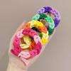 Lazo de pelo de dopamina tejido a mano, cuerda de pelo de súper hada, banda de goma para el cabello para mujer, linda pulsera de pareja, accesorios para el cabello