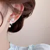 Exquisitos Pendientes de Perla Mariposa de Cristal Degradado, Lujo Accesible Diseño de Nicho, Pendientes de Gama Alta, Pendientes Súper de Hada y Frescos