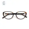 Armazones de gafas cat-eye a la moda, simples, modernos, estilo retro, hechos de aleación TR+ premium, aptos para lentes de prescripción, venta al por mayor desde Danyang