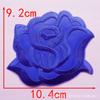 Adesivo de Aplique Flor Rosa de Tamanho Grande, Médio e Pequeno para Toalha de Mesa de Hotel e Lençol de Cama Reparo de Manchas Decalque para Passar a Ferro Adesivo para Tecido com Furo de Cigarro