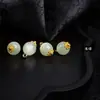 Botones Qipao Piedra de Jade Imitación Cuentas Galaxia Hebillas Perladas Traje Tang Hanfu Guochao Ropa China Decoración Retro DIY