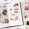 Pegatinas para Diario Crepúsculo Serie Hora del Té de la Tarde Tema de la Vida Ins Pegatinas para Decoración de Diario DIY 4 Hojas 6 Diseños