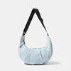 Nova Bolsa de Dumpling Leve Versátil Estilo Coreano, Bolsa de Ombro Simples e Estilosa de Nicho, Bolsa Transversal da Moda de Grande Capacidade para o Dia a Dia